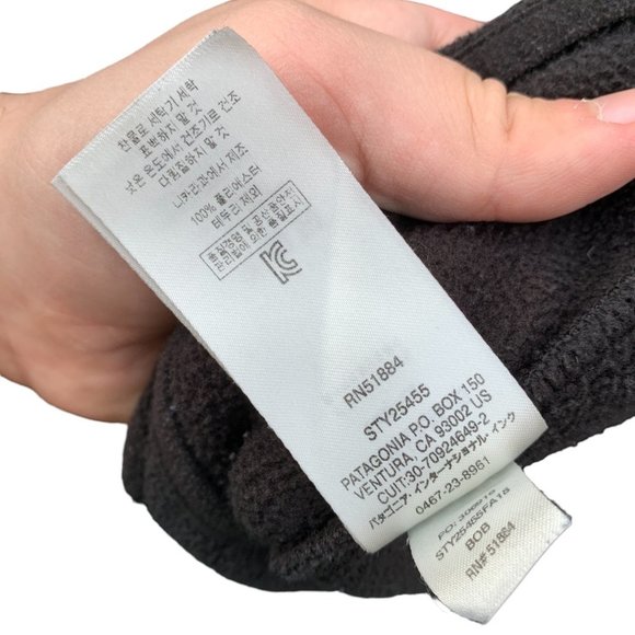 VINTAGE Patagonia Synchilla Snap T Lightweight Pullover Jacket Small Black - Picture 5 of 6